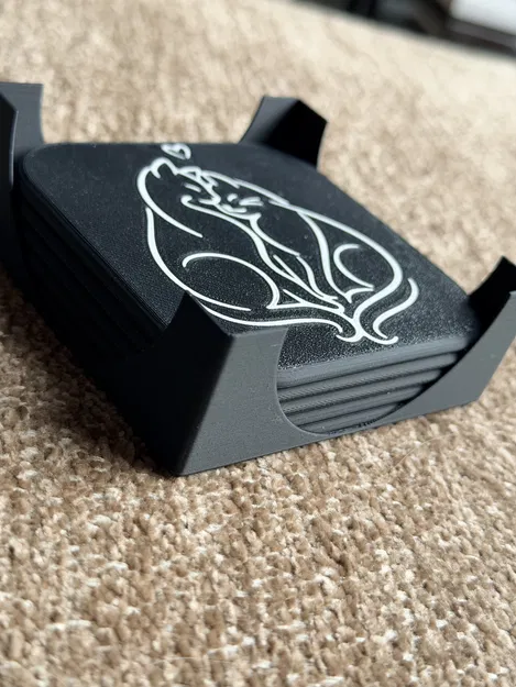 Miếng lót ly hình mèo tối giản – Phù hợp in đa màu - Image 5