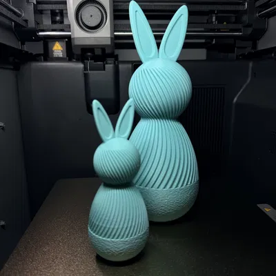 Hộp Đựng Easter Bunny – Tùy Chọn Nắp Vặn & Nắp Ren