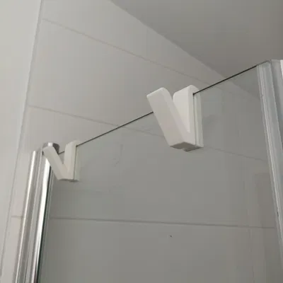 Móc Treo Khăn Cho Vách Kính Nhà Tắm In 3D Tiện Lợi