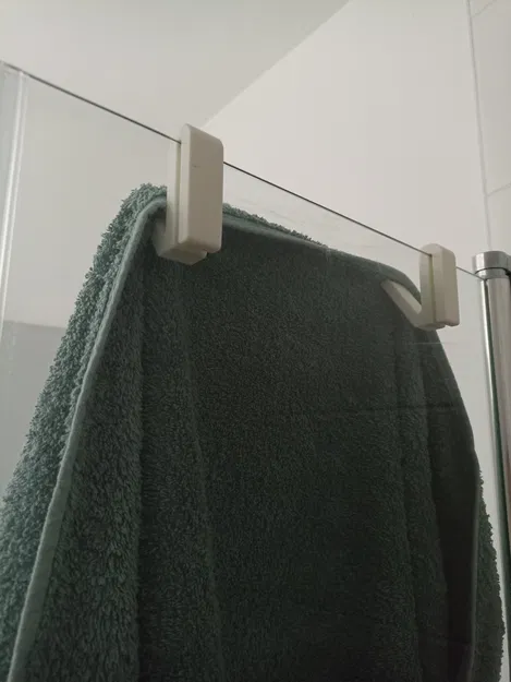 Móc Treo Khăn Cho Vách Kính Nhà Tắm In 3D Tiện Lợi - Image 2