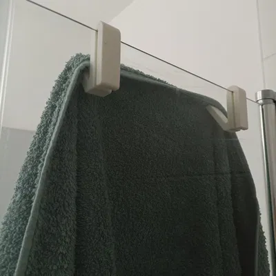 Móc Treo Khăn Cho Vách Kính Nhà Tắm In 3D Tiện Lợi