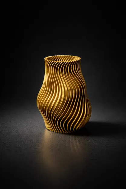 Bình Hoa Xoắn Ốc Twisted – Thiết Kế Parametric Hiện Đại - Image 1