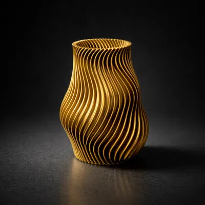 Bình Hoa Xoắn Ốc Twisted – Thiết Kế Parametric Hiện Đại