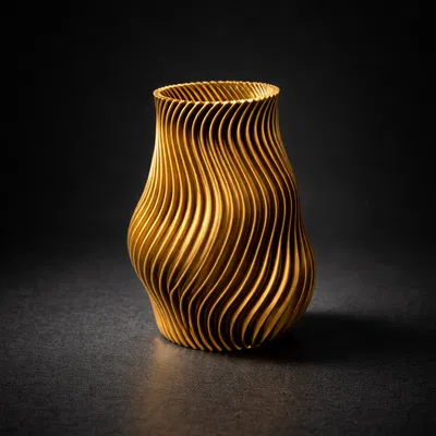 Bình Hoa Xoắn Ốc Twisted – Thiết Kế Parametric Hiện Đại