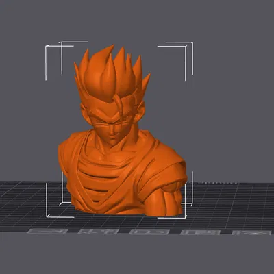 Mô hình tượng bán thân Gohan Dragon Ball sắc nét để in 3D