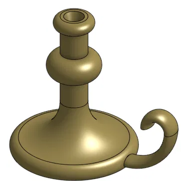 Chân đế nến cổ điển (Candlestick holder) trang trí nội thất in 3D