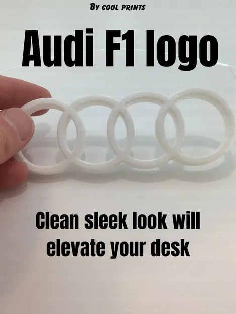 Mô hình trang trí logo Audi F1 - Phụ kiện đẳng cấp cho bàn làm việc - Image 1