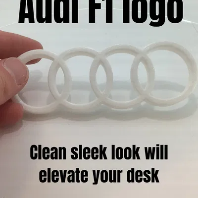 Mô hình trang trí logo Audi F1 - Phụ kiện đẳng cấp cho bàn làm việc