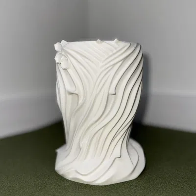 Chậu Cây Chân Dung Thiếu Nữ Trang Trí Nghệ Thuật (Female Portrait)