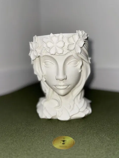 Chậu Cây Chân Dung Thiếu Nữ Trang Trí Nghệ Thuật (Female Portrait) - Image 5