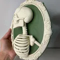 Tranh treo tường bộ xương 3D phong cách Gothic ma mị - Thumbnail 2