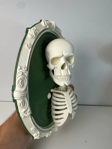 Tranh treo tường bộ xương 3D phong cách Gothic ma mị - Image 4