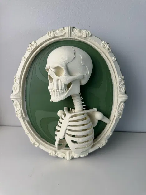 Tranh treo tường bộ xương 3D phong cách Gothic ma mị - Image 5