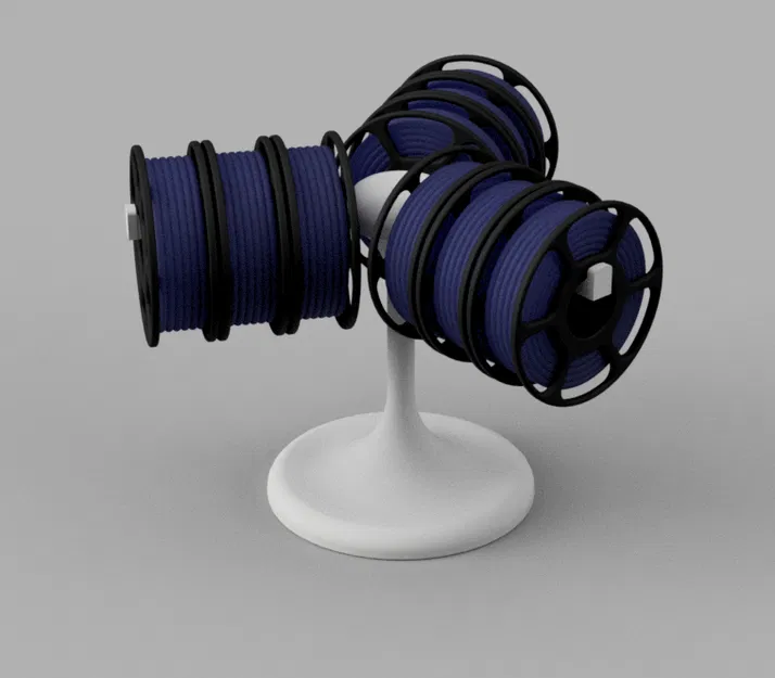 Móc khóa hình cuộn dây tóc 3D (Mini filament spool keychain) - Image 13