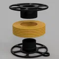 Móc khóa hình cuộn dây tóc 3D (Mini filament spool keychain) - Thumbnail 14
