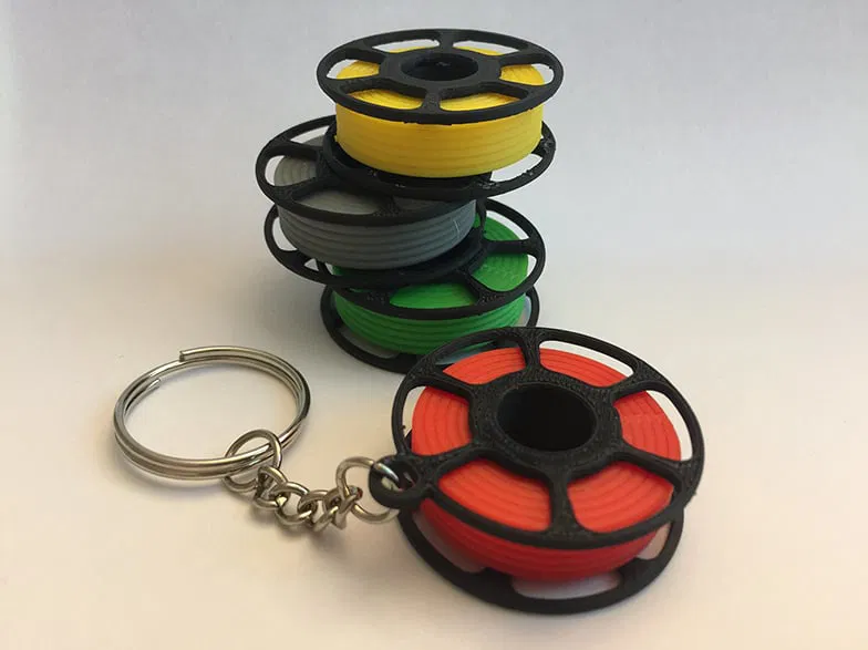 Móc khóa hình cuộn dây tóc 3D (Mini filament spool keychain) - Image 15