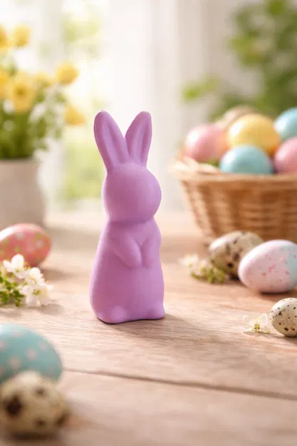 Mô hình chú thỏ Phục sinh bằng cao su - Image 1