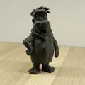 Mô hình nhân vật Fred Flintstone 3D - Đồ trang trí retro độc đáo - Thumbnail 2