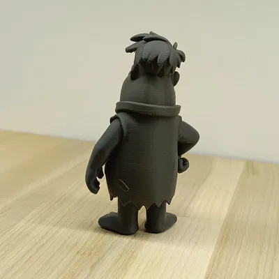 Mô hình nhân vật Fred Flintstone 3D - Đồ trang trí retro độc đáo