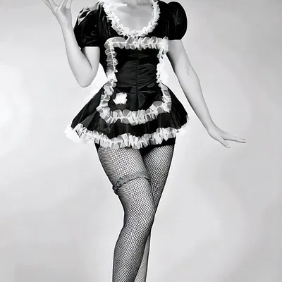 Mô hình 3D Noir Maid with Tray - Figure hầu bàn quyến rũ