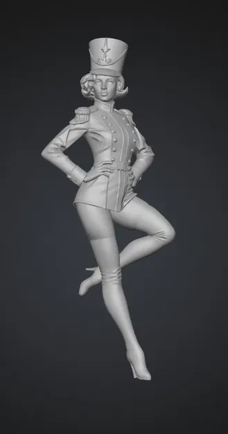Mô hình 3D nàng lính chì The Red Coat of the Nutcracker - Image 1
