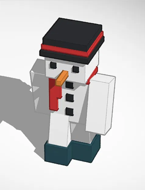 Mô hình Người Tuyết Minecraft 3D trang trí Giáng sinh cực đẹp - Image 1