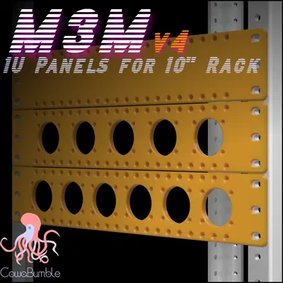 Tấm panel M3M 1U cho tủ rack mini 10 inch
