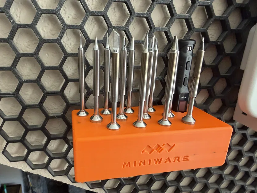 Kệ treo Miniware TS101 và 12 đầu khò cho bảng Honeycomb Storage Wall - Image 1