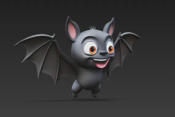 Mô hình chú dơi (Bat) 3D siêu đáng yêu cho tín đồ in ấn - Image 1