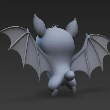 Mô hình chú dơi (Bat) 3D siêu đáng yêu cho tín đồ in ấn