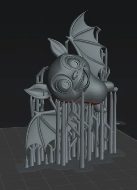 Mô hình chú dơi (Bat) 3D siêu đáng yêu cho tín đồ in ấn - Image 3