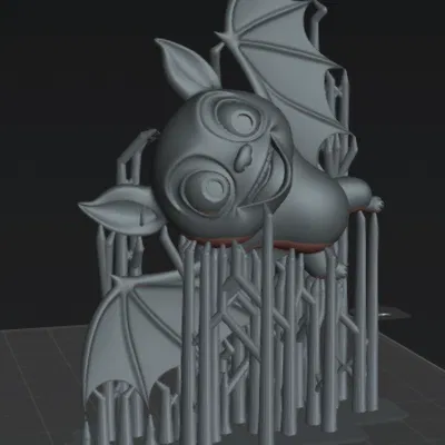 Mô hình chú dơi (Bat) 3D siêu đáng yêu cho tín đồ in ấn