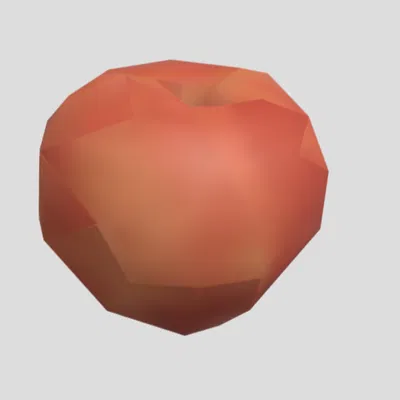 Mô hình quả táo phong cách Low-poly trang trí bàn làm việc