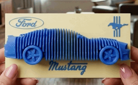 Mô hình Ford Mustang dạng lớp (Layered Model)