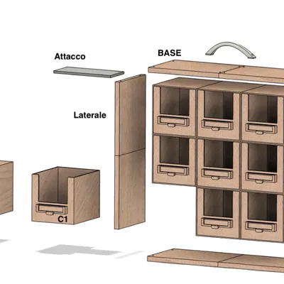 Kệ đa năng ORGANIZER GT532 – Thiết kế tủ ngăn kéo lưu trữ thông minh