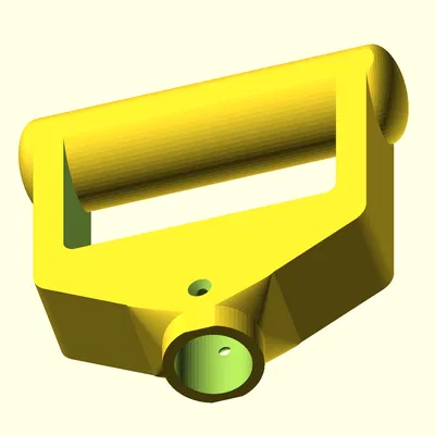 Tay Cầm Xẻng Xúc Tuyết Thay Thế (Parametric, OpenSCAD)