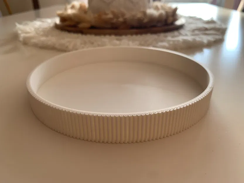 Khay trang trí, khay để nến có thiết kế vân sọc độc đáo - Image 1