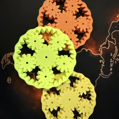 Fidget Gear - Đồ chơi bánh răng quay tay