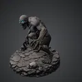 Bloodbound Realms – Undead – Ghoul Ravager (Mô hình Dark Fantasy 3D STL) - Thumbnail 2