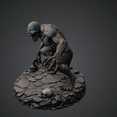 Bloodbound Realms – Undead – Ghoul Ravager (Mô hình Dark Fantasy 3D STL)