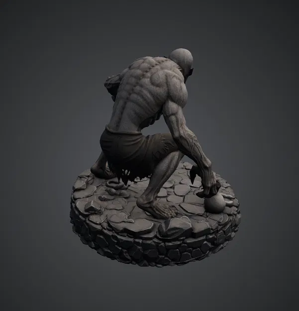 Bloodbound Realms – Undead – Ghoul Ravager (Mô hình Dark Fantasy 3D STL) - Image 3