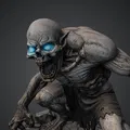 Bloodbound Realms – Undead – Ghoul Ravager (Mô hình Dark Fantasy 3D STL) - Thumbnail 4