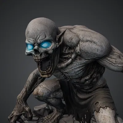 Bloodbound Realms – Undead – Ghoul Ravager (Mô hình Dark Fantasy 3D STL)