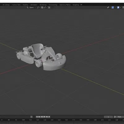 Mô hình xe đua Go Kart 3D chất lượng cao - Tải file STL miễn phí