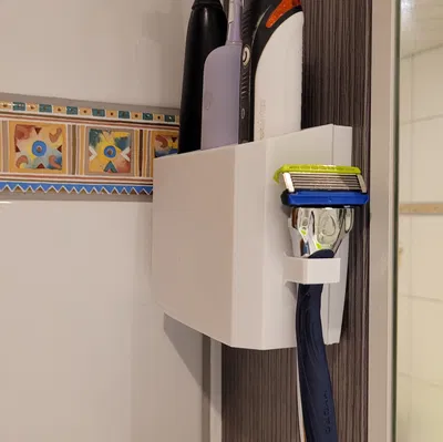 Giá treo bàn chải điện loại 3 ngăn và 6 ngăn gắn tường