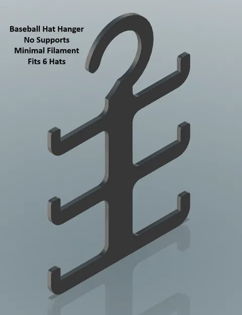 Móc treo nón kết (Baseball Hat Hanger) gọn gàng cho 6 chiếc nón - Image 1