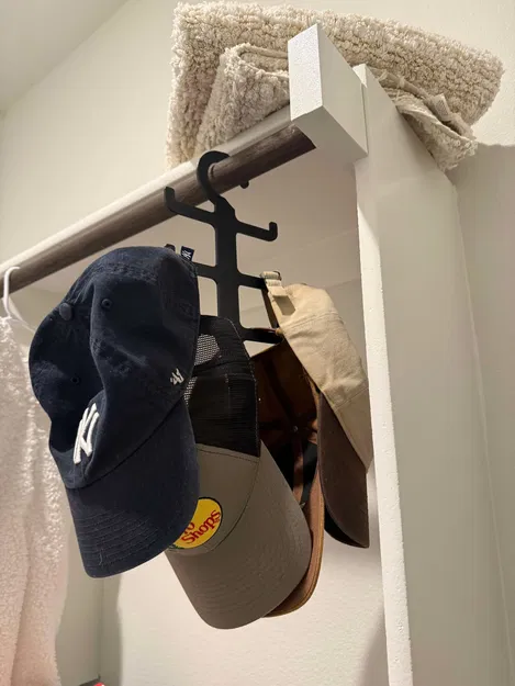 Móc treo nón kết (Baseball Hat Hanger) gọn gàng cho 6 chiếc nón - Image 2