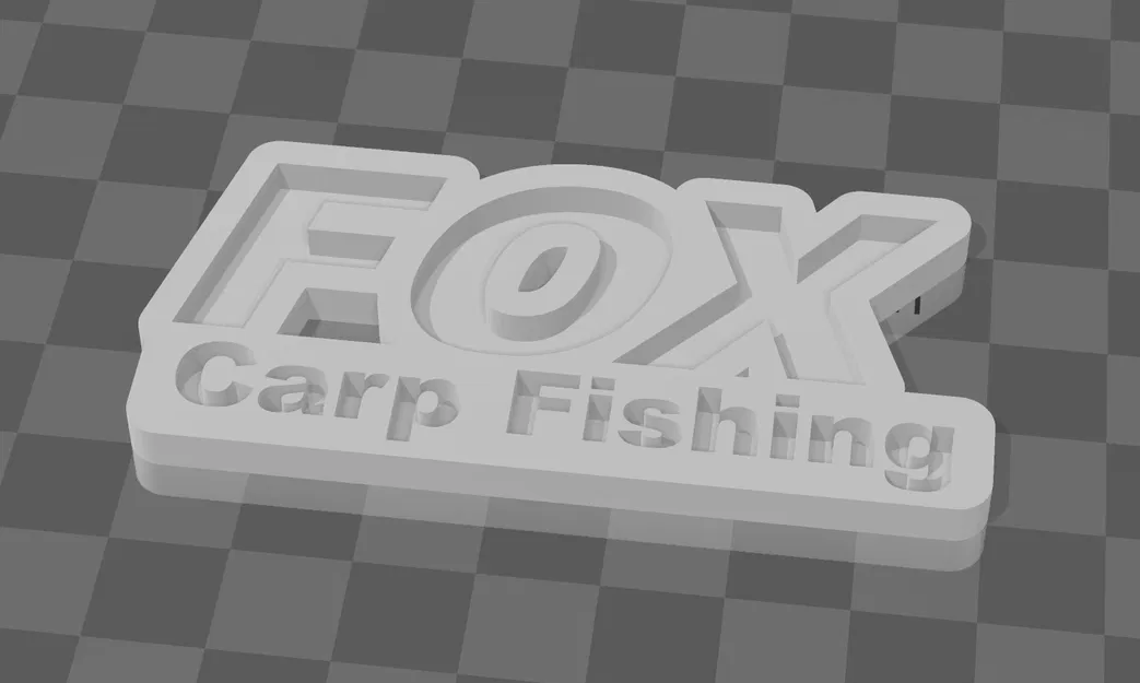 Mô hình trang trí, móc khóa logo Fox Carp Fishing (In 3D) - Image 2