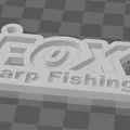 Mô hình trang trí, móc khóa logo Fox Carp Fishing (In 3D) - Thumbnail 4
