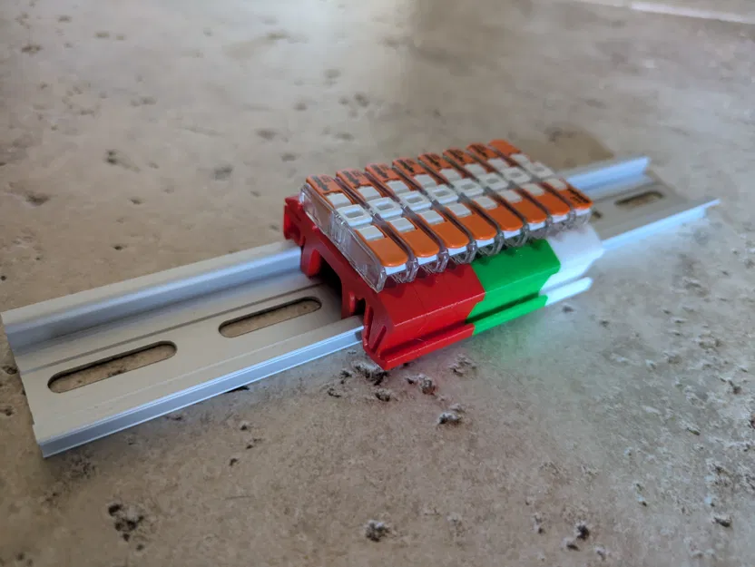 Ngàm Kẹp Thanh Ray DIN Cho Wago 221-2411 - Image 1